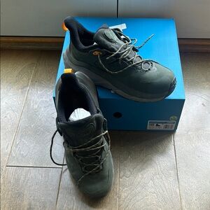 Hoka Green Athletic Shoes with Rugged Design